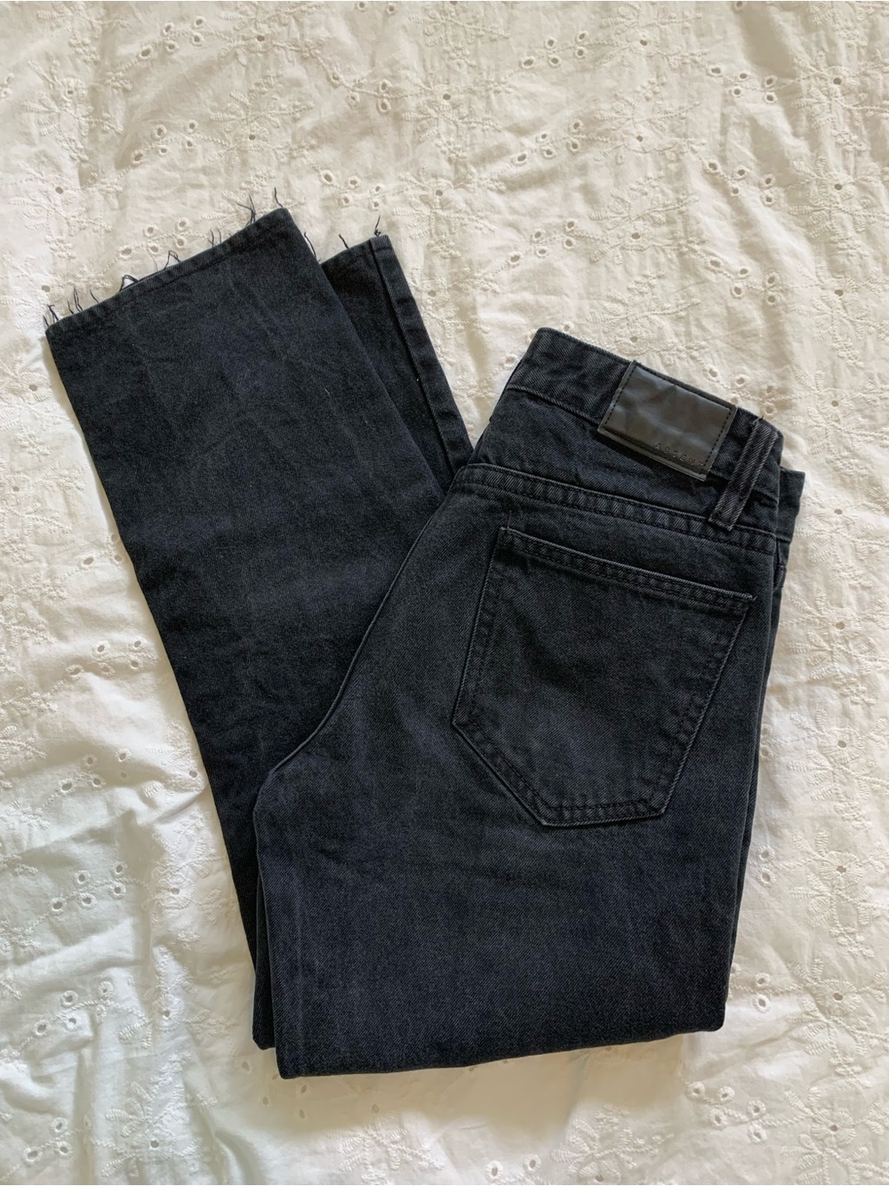 Dark Wash Absent Straight Leg Dad Fit Jeans